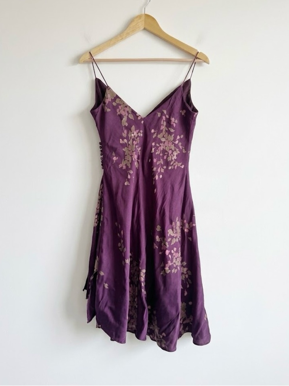Jones New York Plum Floral Slip Mini Dress